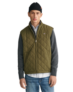 GANT 7006341-301 Quilted Windcheater Vest Military GREEN