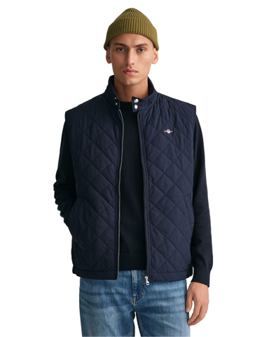 GANT 7006341-433 Quilted Windcheater Vest NAVY BLU