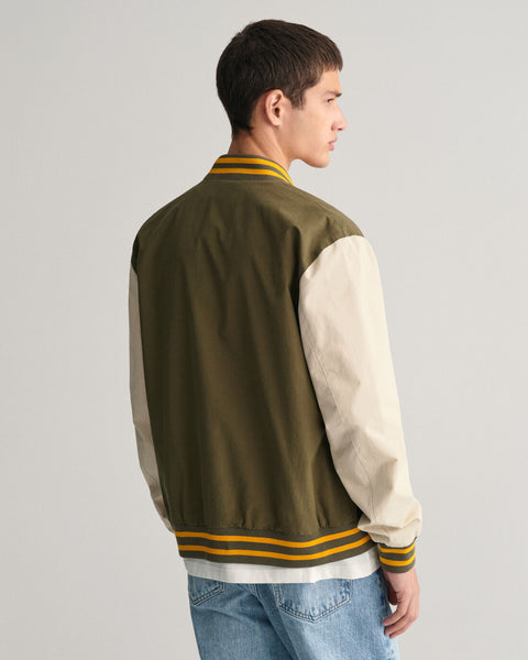 GANT 7006395-233 Light Varsity Jacket SOFT OAT GREEN