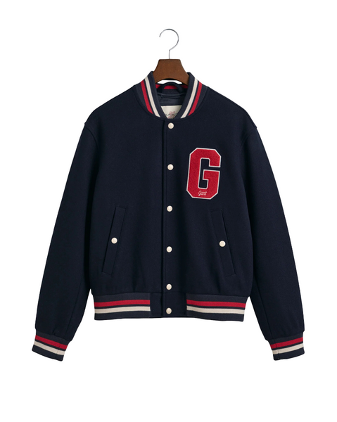 GANT 7006490-433 Wool-Mix Varsity Jacket BLU NAVY