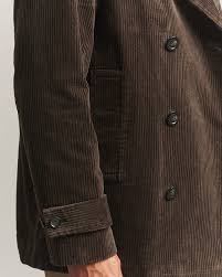 GANT 7006672-217 Corduroy Peacoat Jacket DARK BROWN