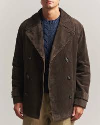 GANT 7006672-217 Corduroy Peacoat Jacket DARK BROWN