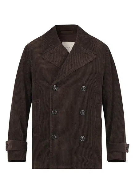 GANT 7006672-217 Corduroy Peacoat Jacket DARK BROWN