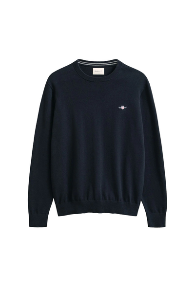 GANT 8030561-433 Classic Cotton Crew Neck Pullover EVENING BLUE