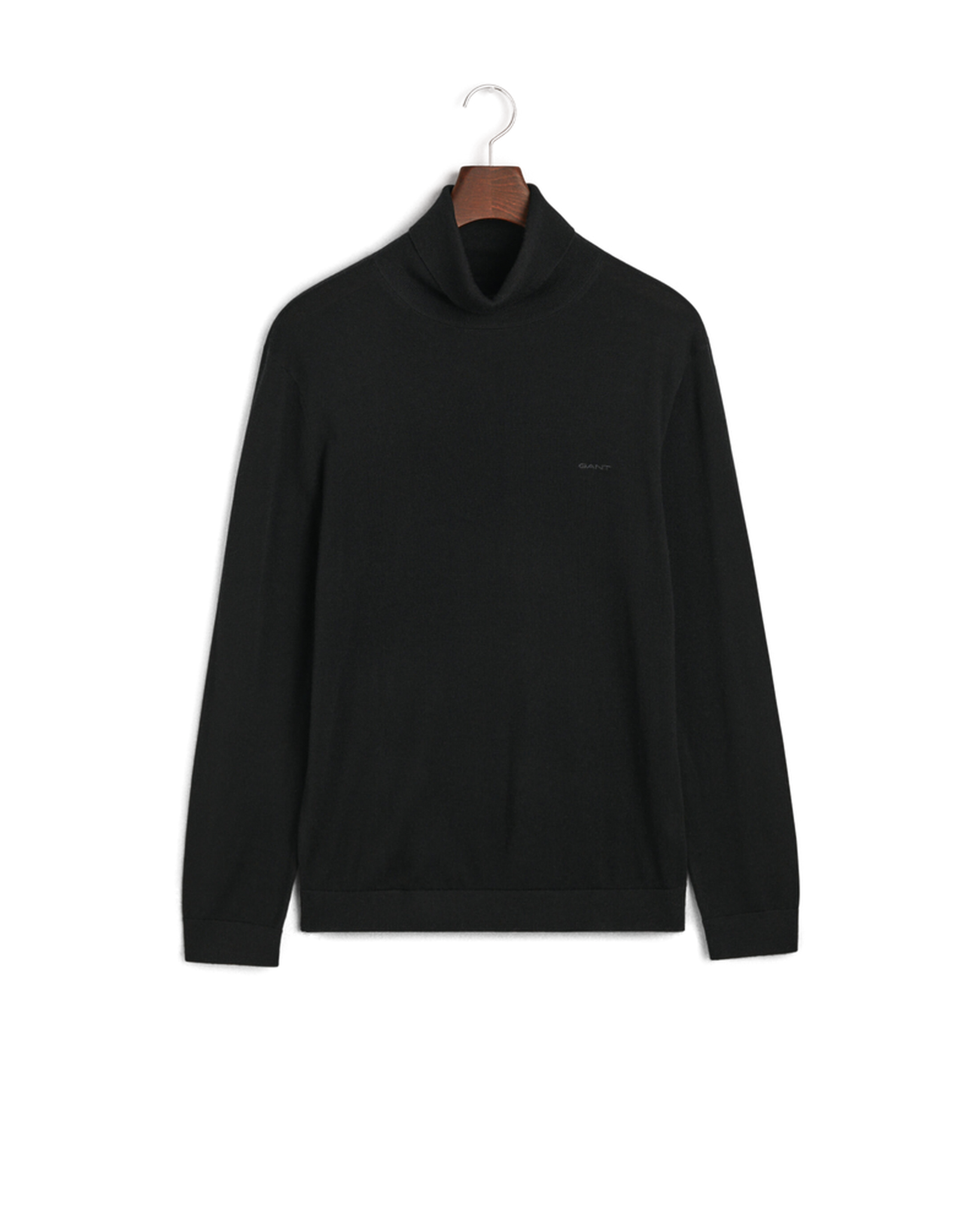 GANT 8050207-05 Extrafine Merino Wool Turtle Neck Dolcevita BLACK