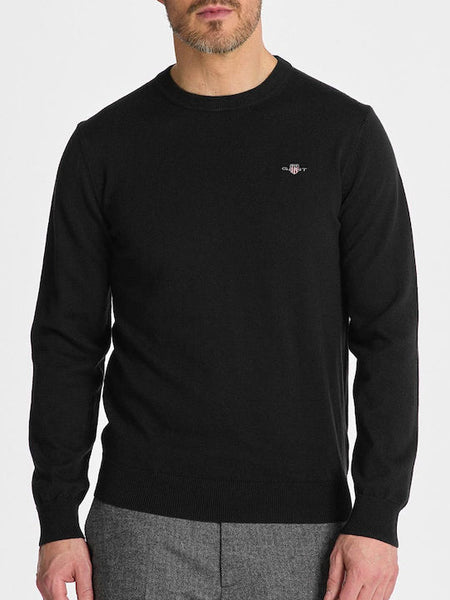 GANT 8060068-005 Cotton-Wool Pullover Girocollo BLACK