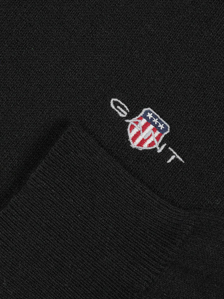 GANT 8060068-005 Cotton-Wool Pullover Girocollo BLACK