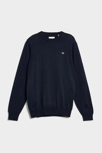 GANT 8060068-433 Cotton-Wool Pullover Girocollo EVENING BLU