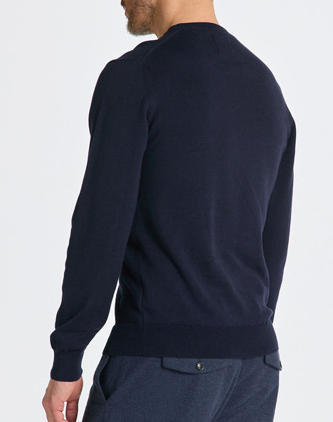 GANT 8060068-433 Cotton-Wool Pullover Girocollo EVENING BLU