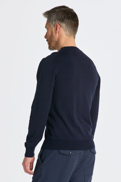 GANT 8060068-433 Cotton-Wool Pullover Girocollo EVENING BLU