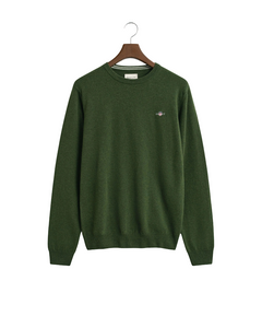 GANT 87211-303 Superfine Lambswool Pullover Girocollo MOSS GREEN