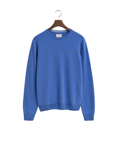 GANT 87211-419 Superfine Lambswool Pullover Girocollo PERFECT BLUE