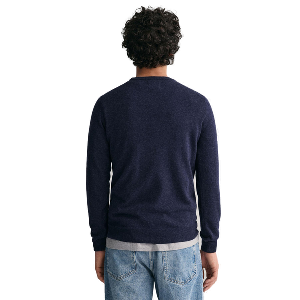 GANT 87211-480 Superfine Lambswool Pullover Girocollo DARK NAVY MELANGE