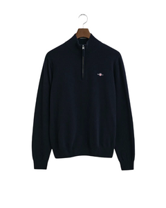 GANT 86213-410 Superfine Lambswool Half Zip Pullover BLU Navy