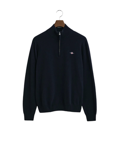 GANT 86213-410 Superfine Lambswool Half Zip Pullover BLU Navy
