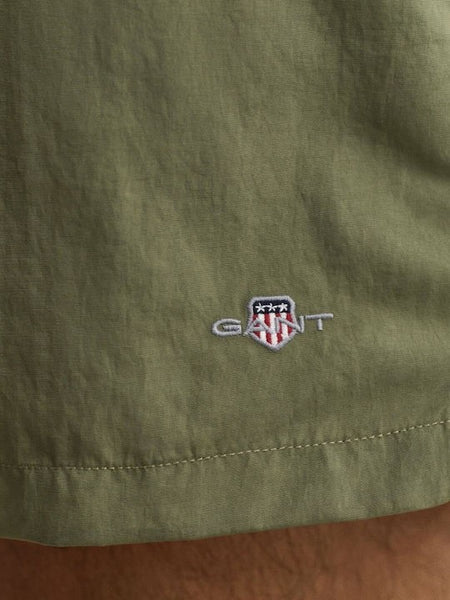 GANT 920026000-379 Shield Logo Swim Short DRY HERB GREEN