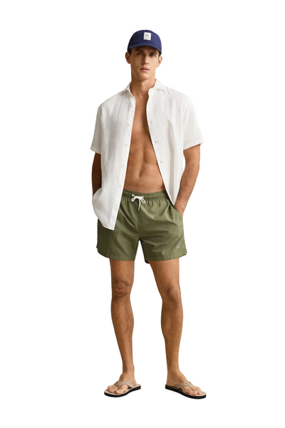 GANT 920026000-379 Shield Logo Swim Short DRY HERB GREEN