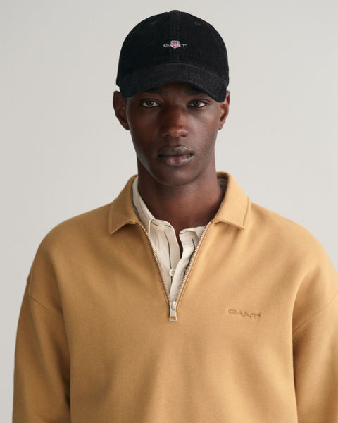 GANT 9900213-05 Shield Cord Cap Cappellino in Velluto a Coste BLACK