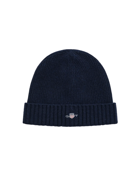 GANT 9910023-410 Berretto in Lana Shield BLU NAVY