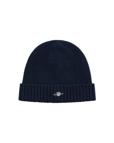 GANT 9910023-410 Berretto in Lana Shield BLU NAVY