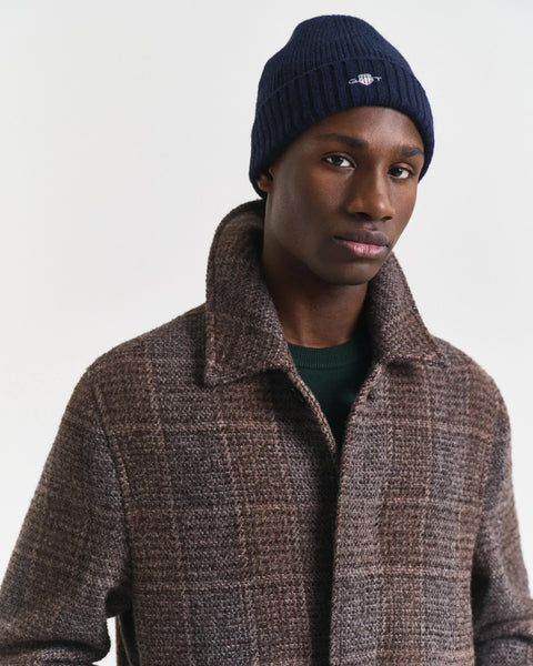 GANT 9910023-410 Berretto in Lana Shield BLU NAVY