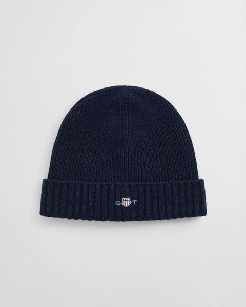 GANT 9910023-410 Berretto in Lana Shield BLU NAVY