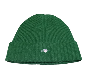 GANT 991023-342 Wool Lined Flag Beanie STRONG GREEN