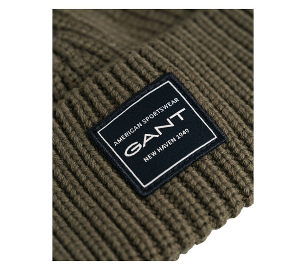 GANT 9911033-301 Cotton Ribbed Cap JUNIPER GREEN