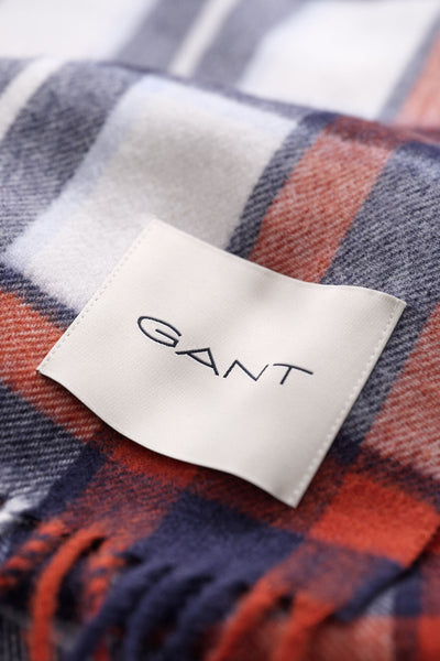 GANT 9920308-130 Checked Scarf sciarpa uomo CREAM BLUE