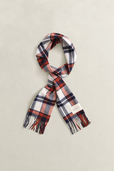 GANT 9920308-130 Checked Scarf sciarpa uomo CREAM BLUE