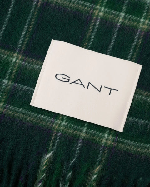 GANT 9920308-374 Checked Scarf sciarpa uomo TARTAN GREEN