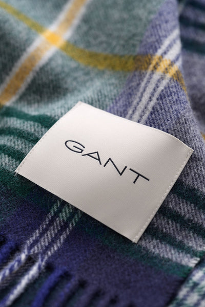 GANT 9920308-410 Checked Scarf sciarpa uomo MARINE GREEN