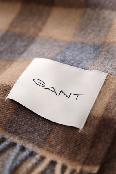 GANT 9920310-213 Checked Scarf sciarpa uomo WARM KHAKI