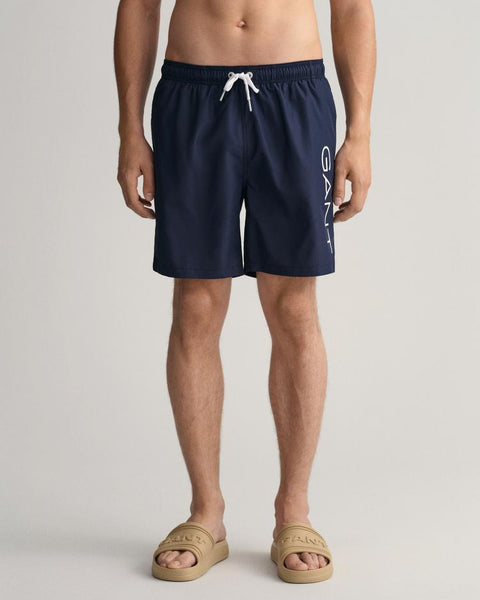 GANT Lightweight Logo Swim Shorts MARINE BLUE