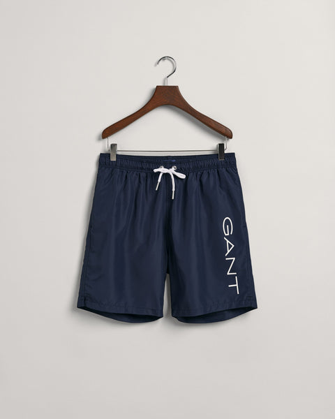 GANT Lightweight Logo Swim Shorts MARINE BLUE