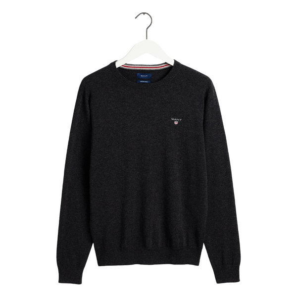 GANT 83101-097 Cotton-Wool Pullover Crew Neck Antracit Grey