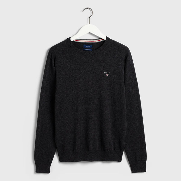 GANT 83101-097 Cotton-Wool Pullover Crew Neck Antracit Grey