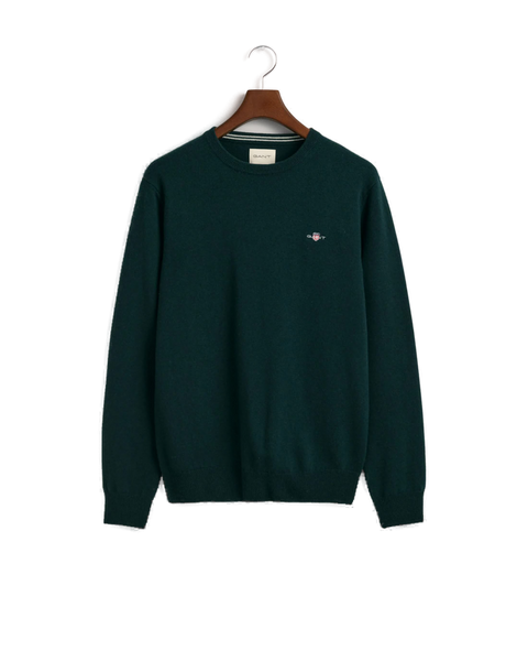 GANT 87211-374 Superfine Lambswool Pullover Girocollo TARTAN GREEN