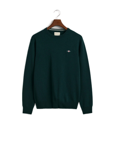 GANT 87211-374 Superfine Lambswool Pullover Girocollo TARTAN GREEN