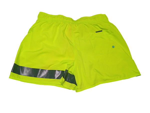 SUN68 H19102-63 Swim Short Solid Big Logo Boxer Mare Uomo YELLOW FLUO Giallo Fluo
