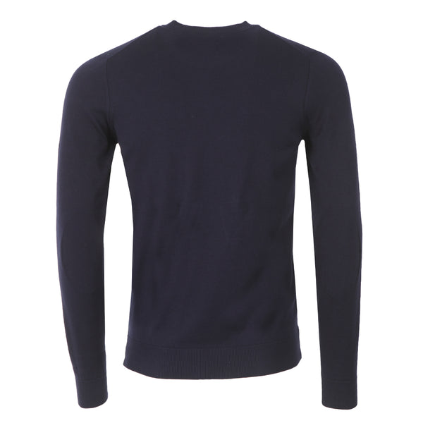 Lacoste AH7901-166 Pullover Girocollo Contrast Piquè Cotone BLU Navy