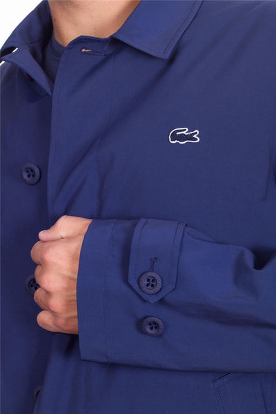 LACOSTE BH9808-P3M Waterproof Padded Trech MARINE BLUE