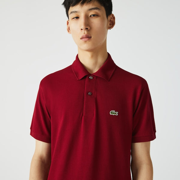 Lacoste L1212-001 Polo Pique' Uomo manica corta BORDEAUX