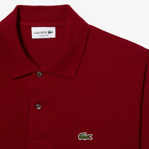 Lacoste L1212-001 Polo Pique' Uomo manica corta BORDEAUX