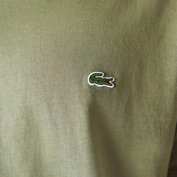 Lacoste TH6701-02C T-Shirt Manica Corta Scollo V Pima Cotton Armer GREEN