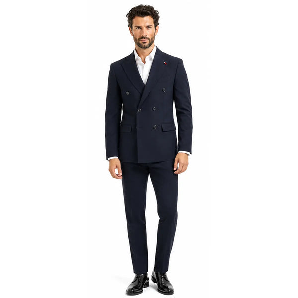 Mulish AB7217 House Abito Uomo Doppio Petto BLU
