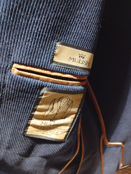 Mulish GKS717 Giacca Blazer BLU in Velluto Doppio Petto