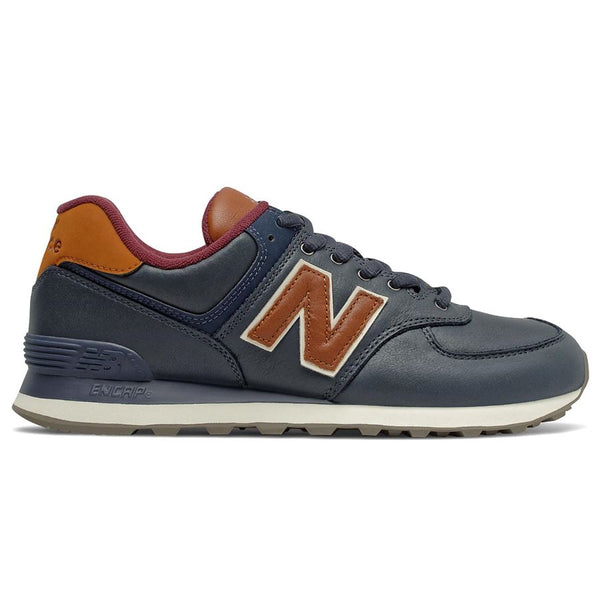 NEW BALANCE ML574OMC Sneakers Uomo Leather BLU NAVY