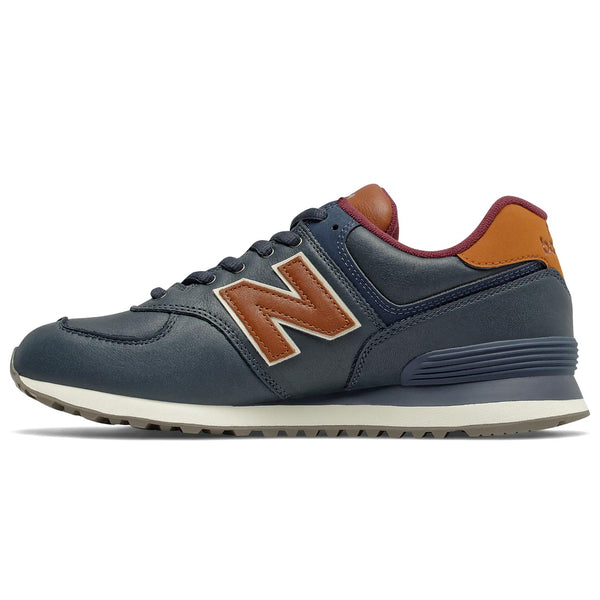 NEW BALANCE ML574OMC Sneakers Uomo Leather BLU NAVY