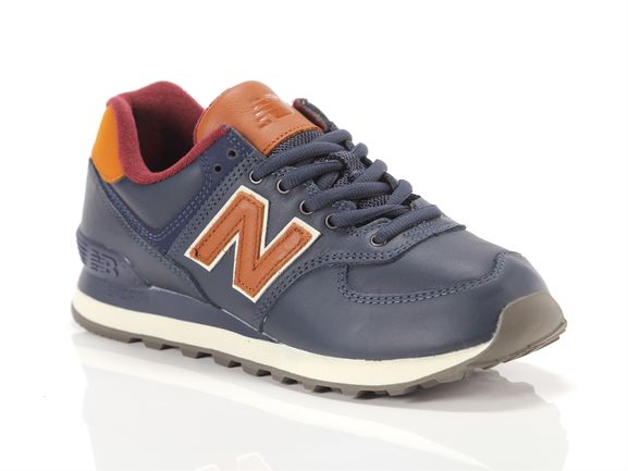 NEW BALANCE ML574OMC Sneakers Uomo Leather BLU NAVY